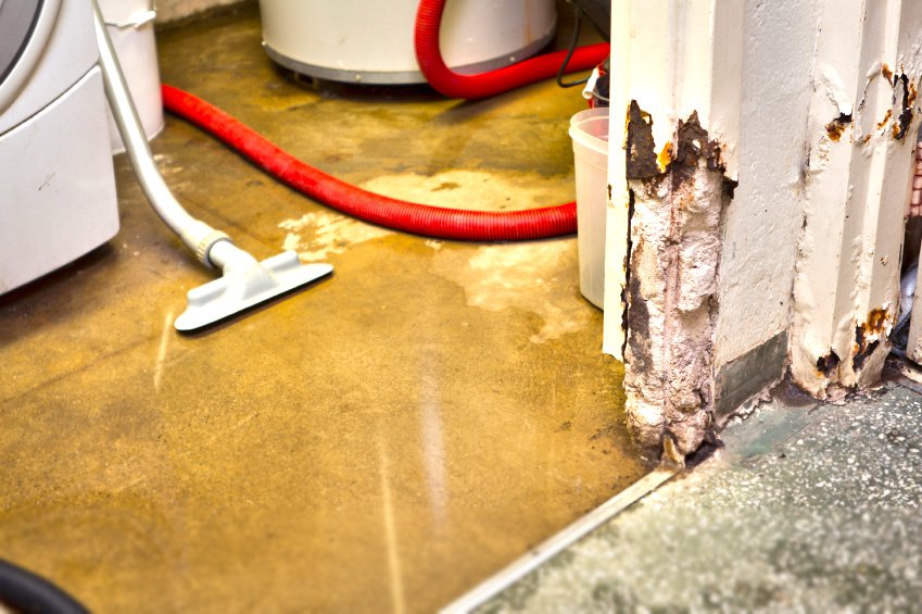 flooded basement inside of a toronto home
